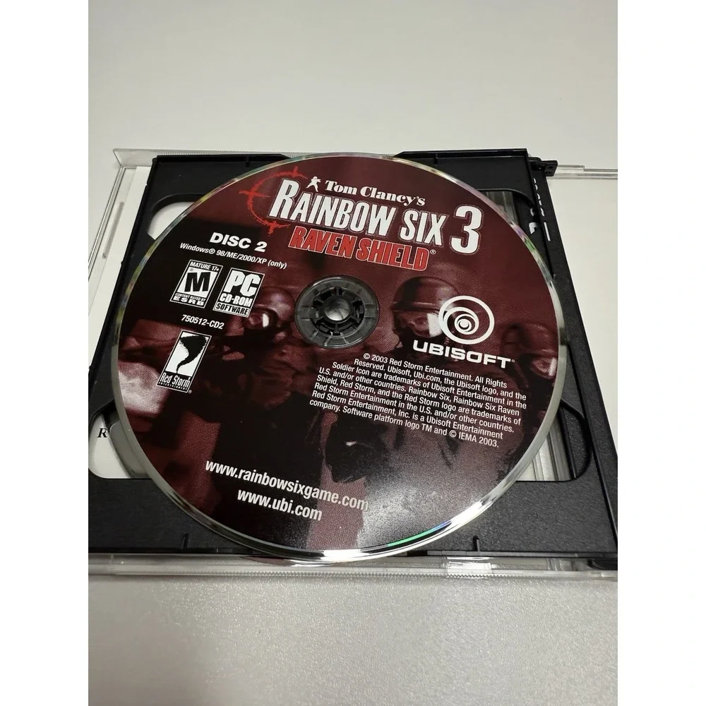 Tom Clancy's Rainbow Six 3 Raven Shield PC Game 2 Disc Complete